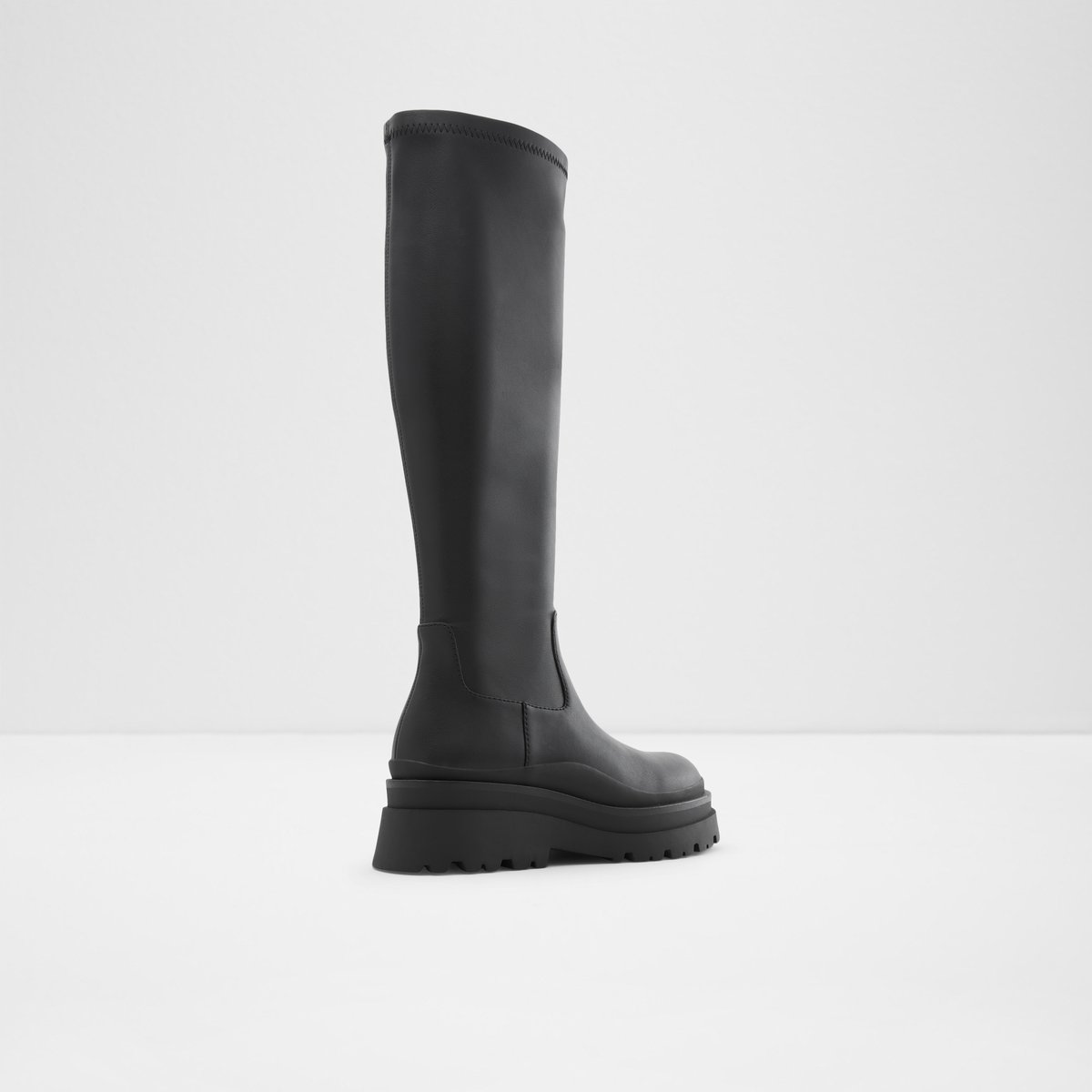 Majorr Black Synthetic Stretch Women Casual boots