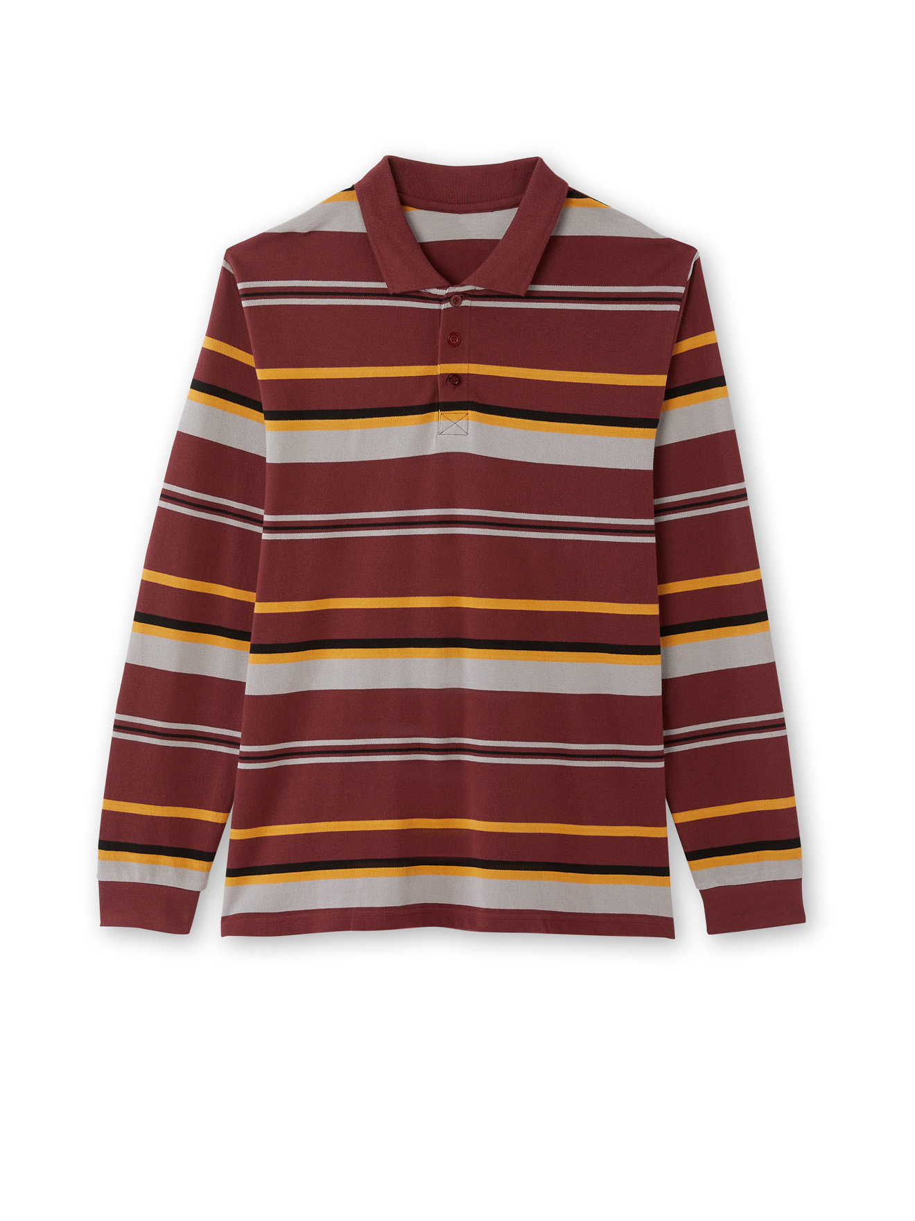 Polo manches longues maille piquée