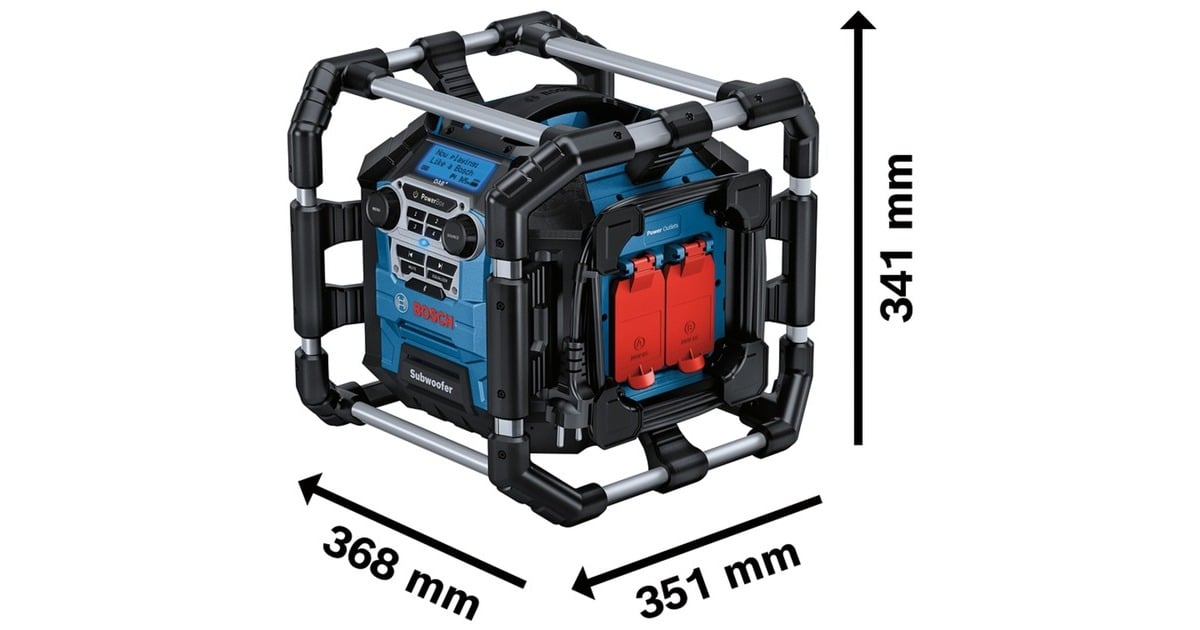 BoschGPB 18V-5 SC bouwradio  (Blauw/zwart, UKW, DAB+, Bluetooth)