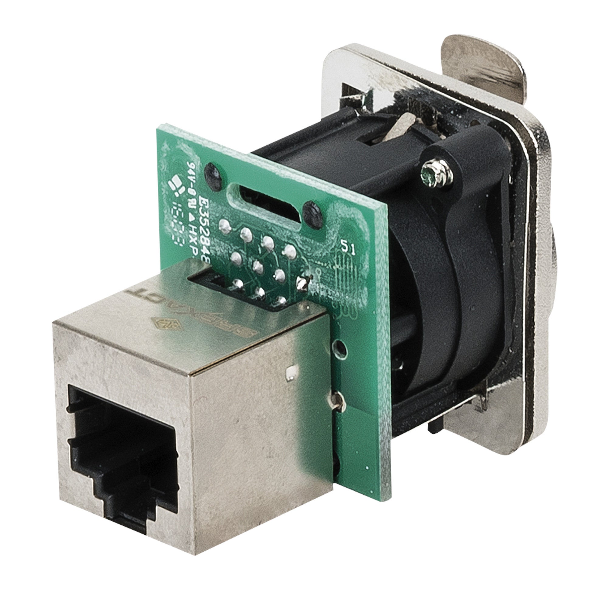 DAP RJ45 Ethernet D-size chassisdeel CAT-5E