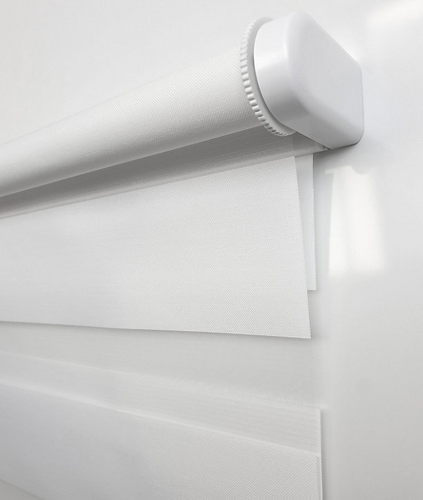 Store enrouleur automatique Madeco l.42 x H.160cm blanc