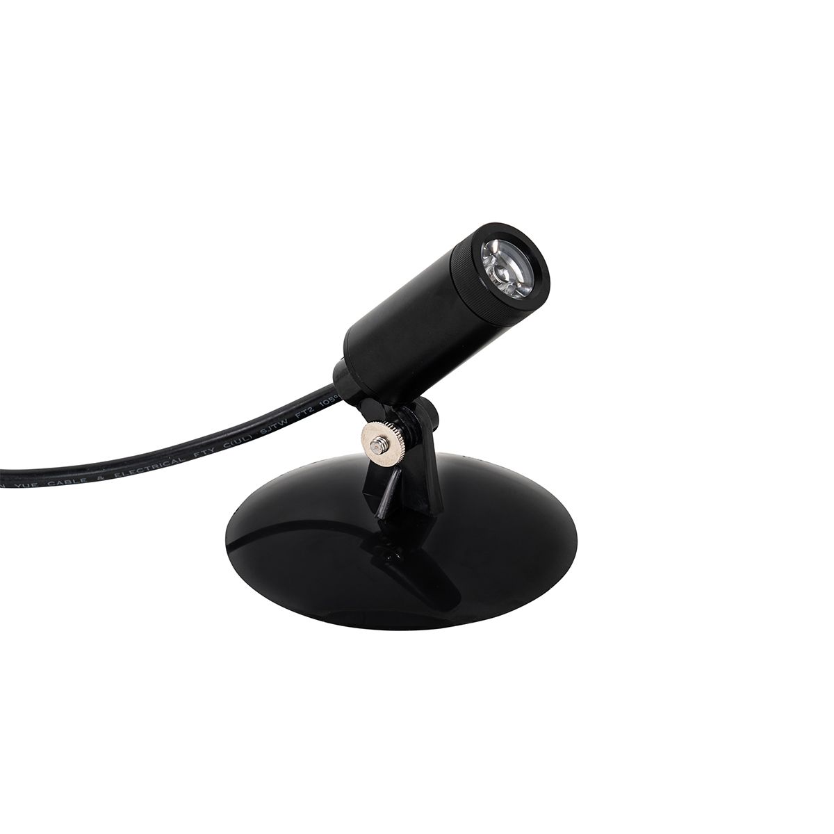 Set van 4 prikspots zwart incl. LED IP65 solar oplaadbaar - Garly