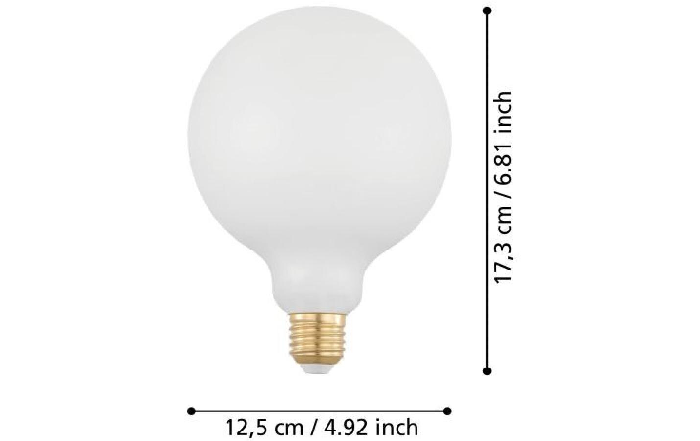 Lampe 7.5 W E27 WarmweissLED-Leuchtmittel mit weissem Glas