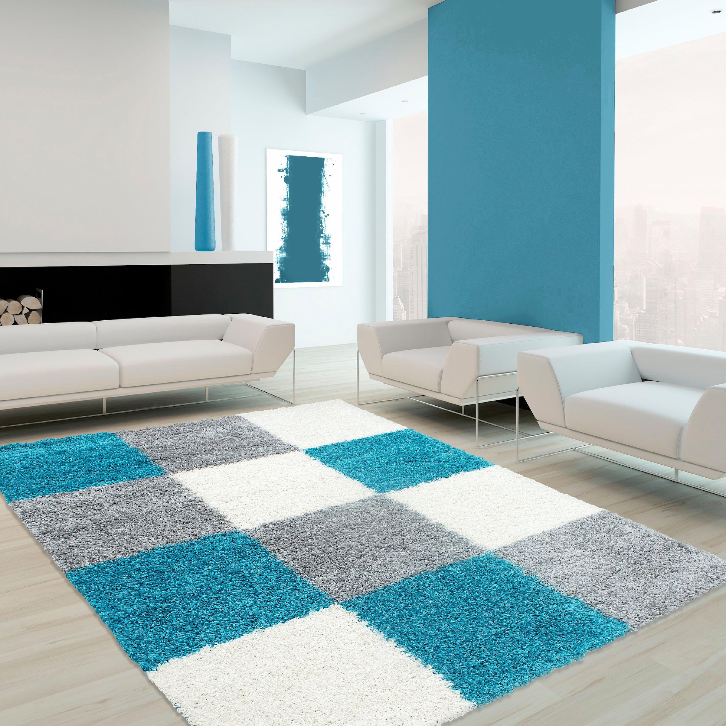 Ayyildiz Teppiche Hochflor-Teppich »Life Shaggy 1501« rechteckig 30 mm Höhe Wohnzimmer
