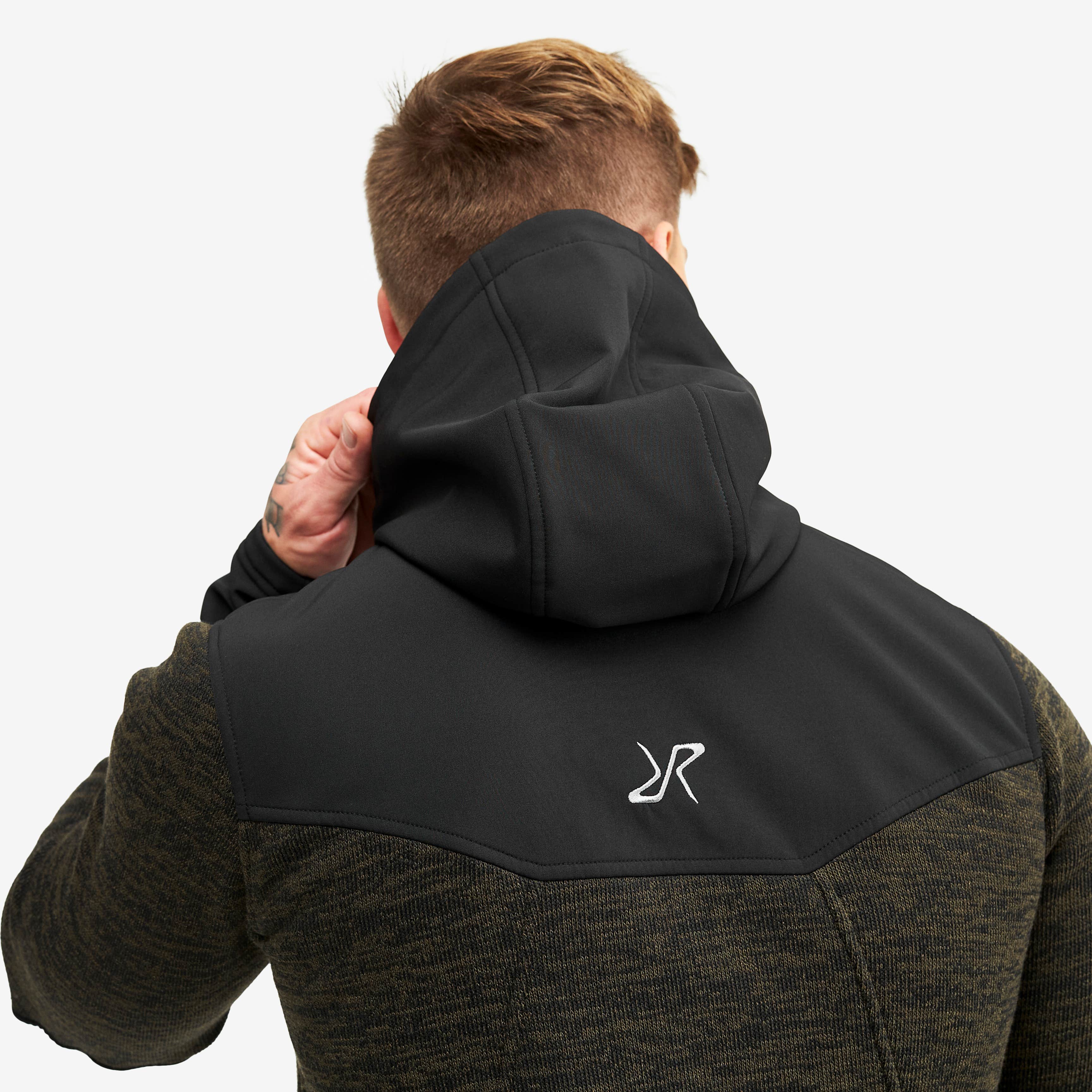 Wander Pro Wool Hoodie Herre Dark Olive
