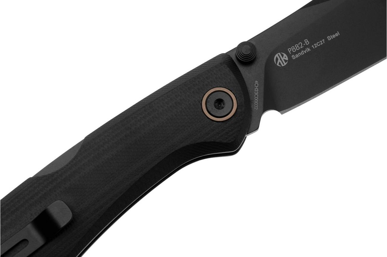 Ruike P882-B Black 12C27N, Black G10, zakmes