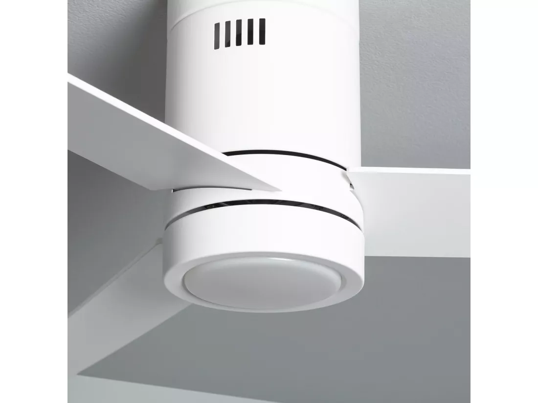 Ventilateur de Plafond Silencieux Blanc Tydir 132cm Moteur DC Blanc