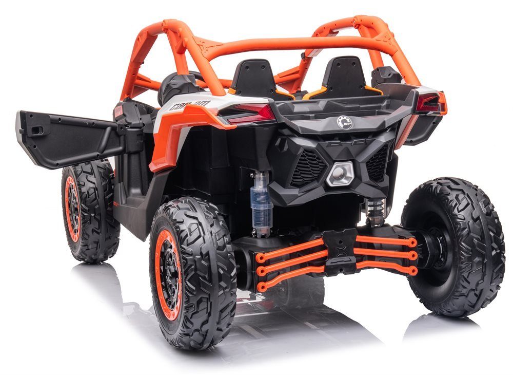 Carrinho elétrico infantil CAN-AM Maverick UTV com 4 motores de 200 watts.