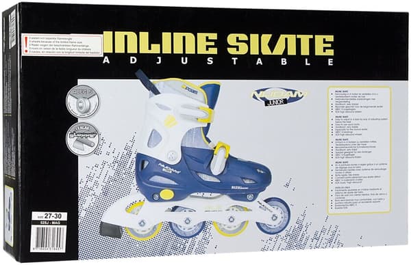 Skates NIJDAM 52SJ 27/30 navy blue/white/orange