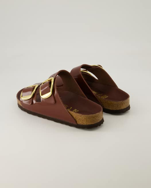 Birkenstock Arizona Big Buckle Pantoletten in Braun