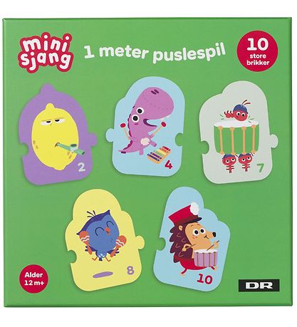 DR 1 Meter Puslespil - B?rste - 10 Brikker