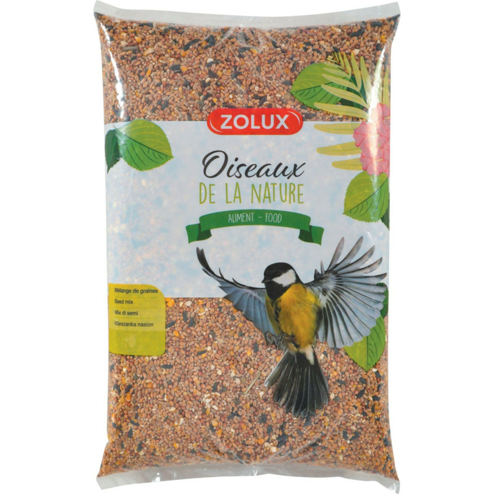 Mélange de graines sac 5kg pour oiseaux de jardin
