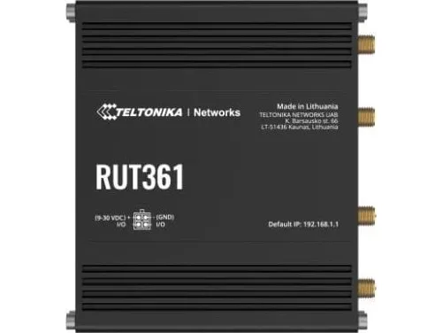 Teltonika RUT361 - Trådløs router - WWAN 2,4 GHz - 3G, 4G - DIN monterbar på skinne, væg-monterbar, overflademonterbar