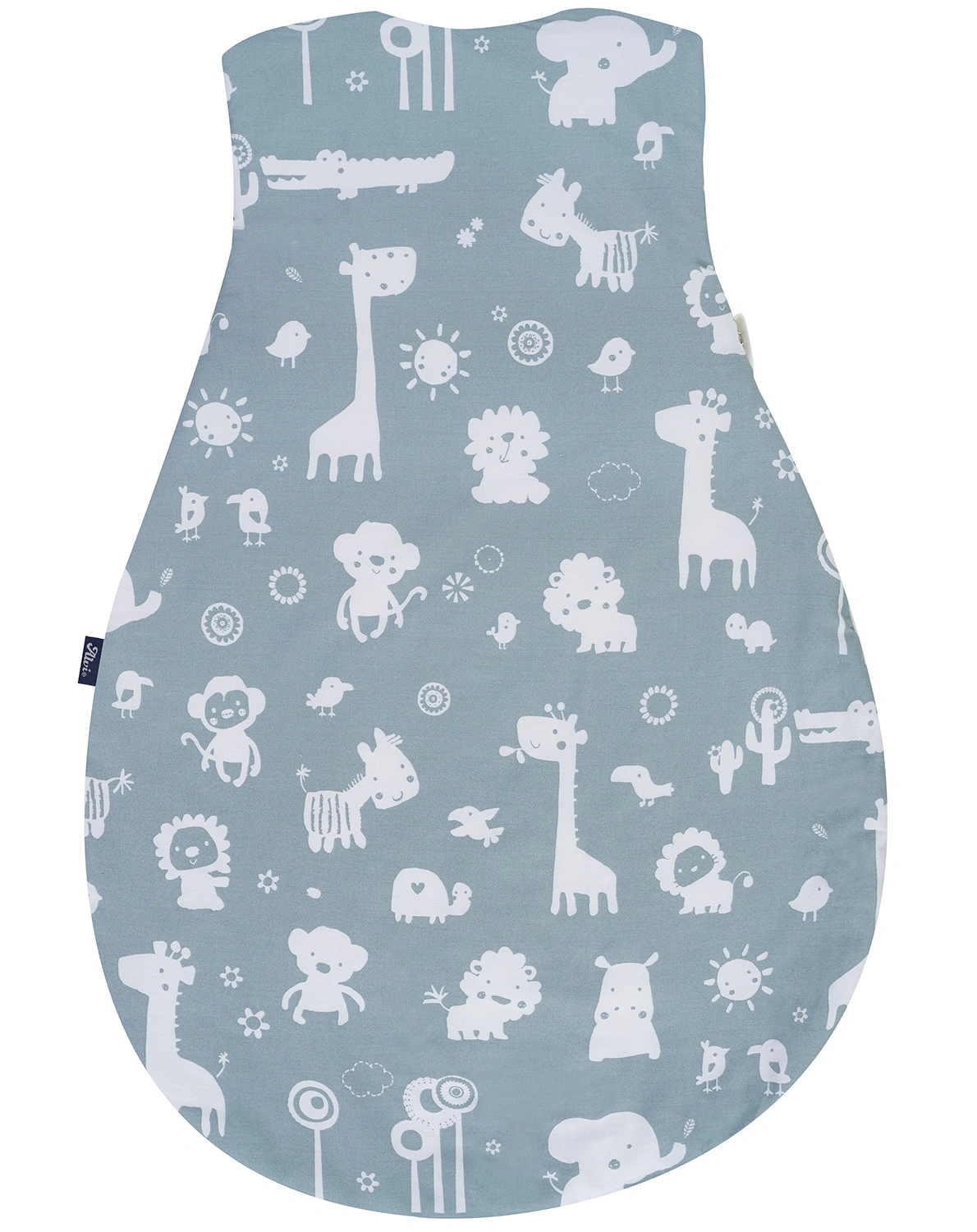 Schlafsack WICKEL-MÄXCHEN® – ZOOTIERE in graugrün