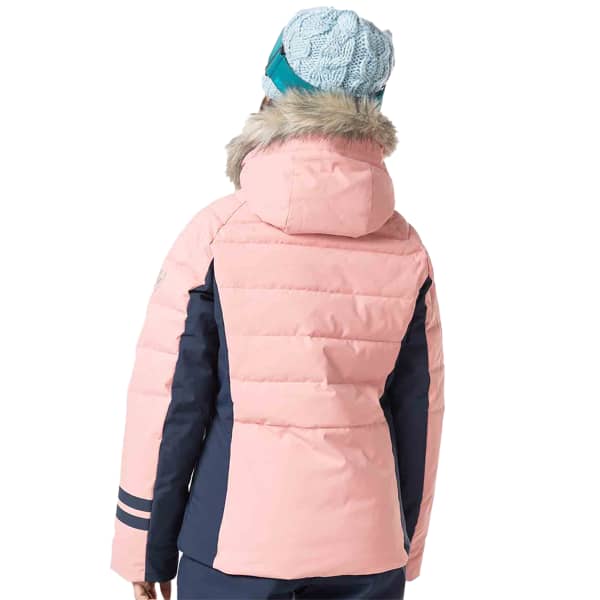 Veste de ski ROSSIGNOL GIRL POLYDOWN JKT COOPER PINK