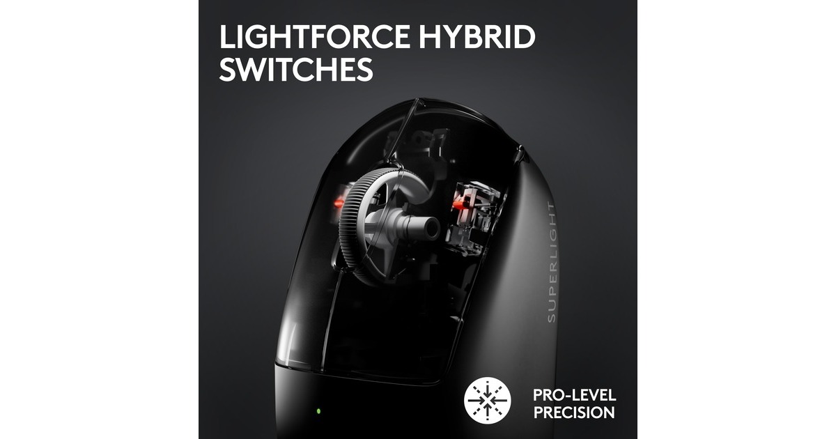 Logitech GPRO X SUPERLIGHT 2 Wireless gaming muis  (Wit, 100 - 32.000 dpi)
