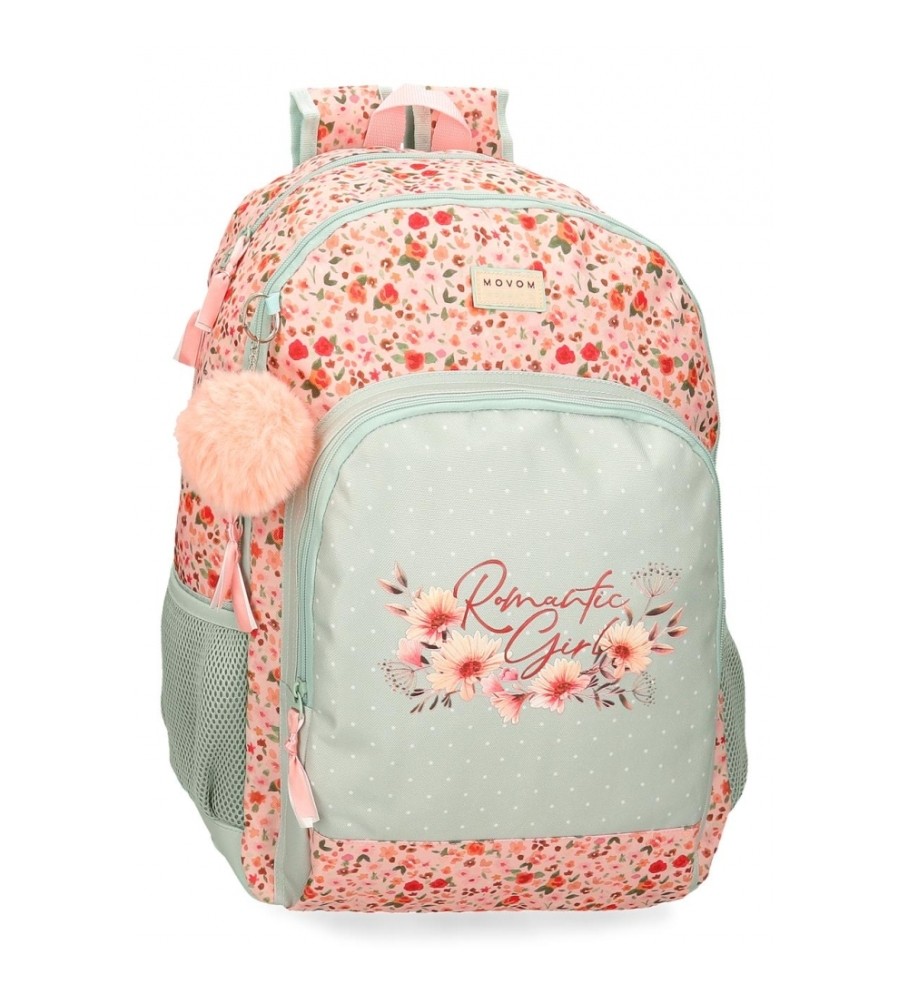 Joumma Bags Mochila Escolar MovomRomantic Girl dos compartimentos verde -33x46x17cm-