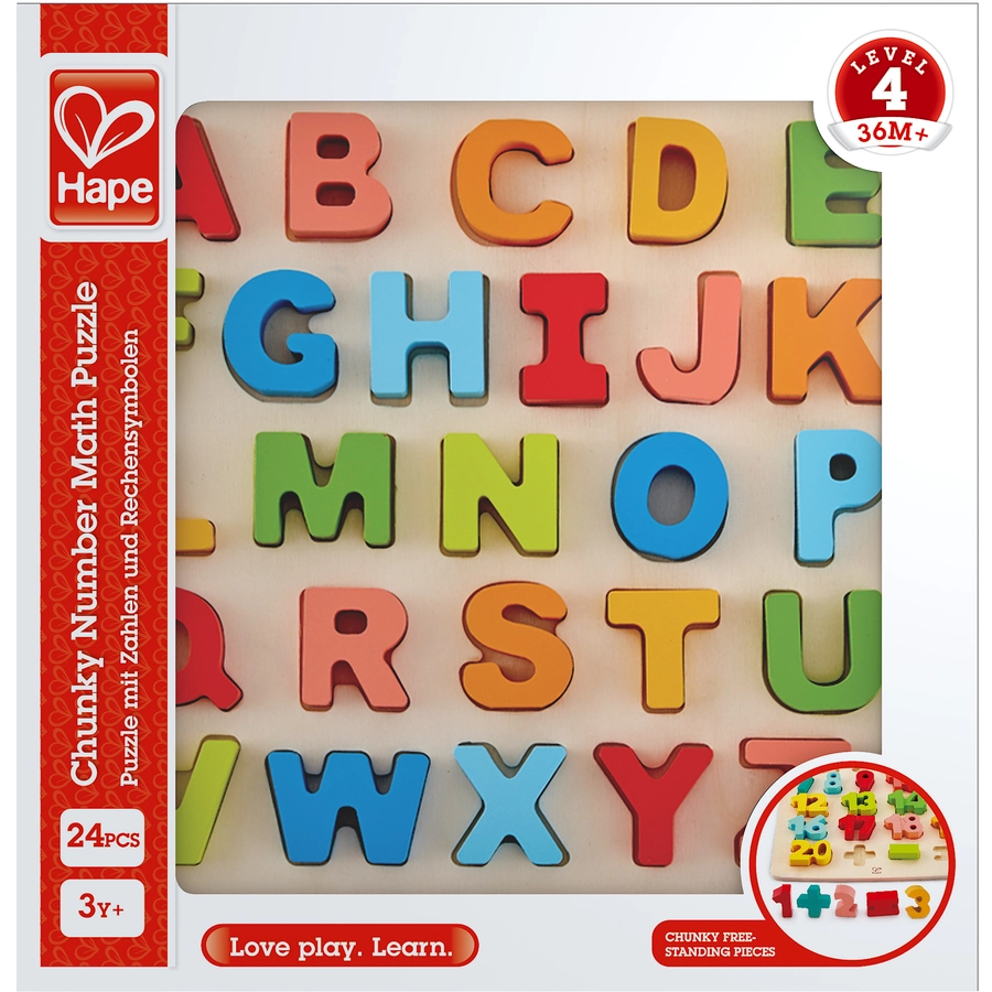 Hape Puzzle mit Großbuchstaben