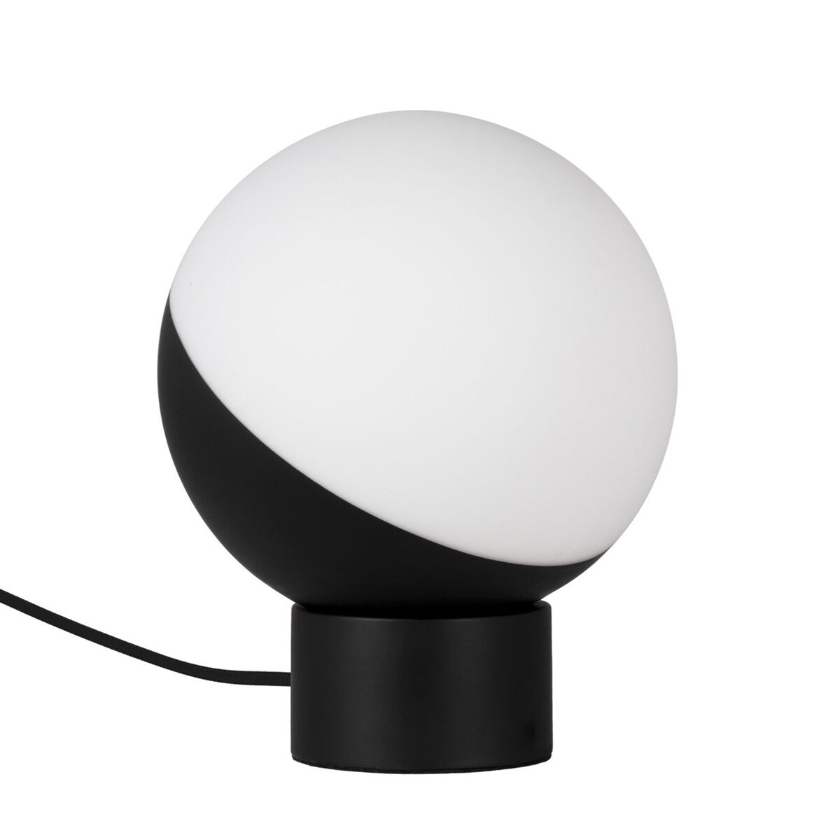 Contur bordlampe, 20 cm, svart/hvit