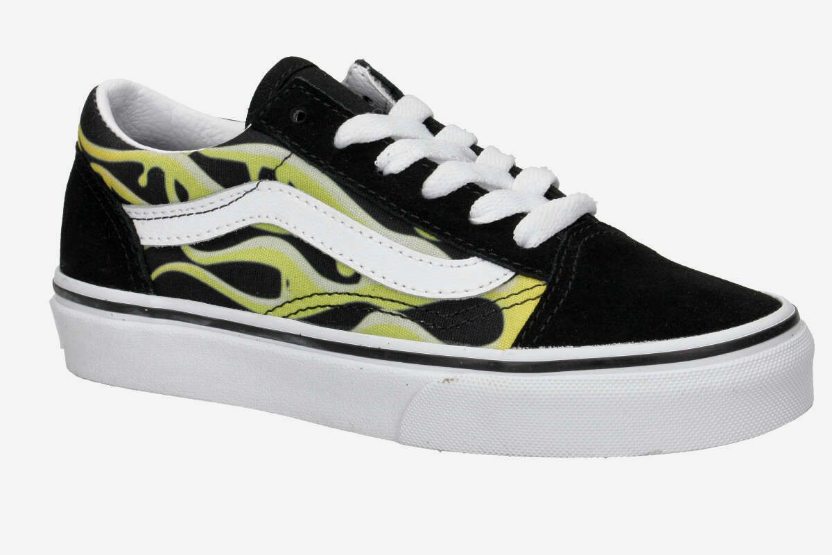 Vans Old Skool Schuh kids (slime flame black true white)