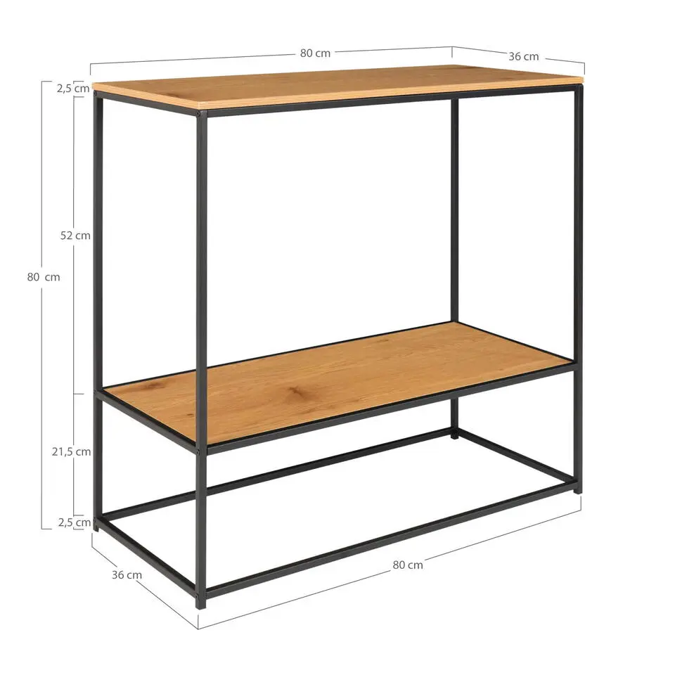 Sidetable Bruin - Melamine - 80cm - Tafel Vita