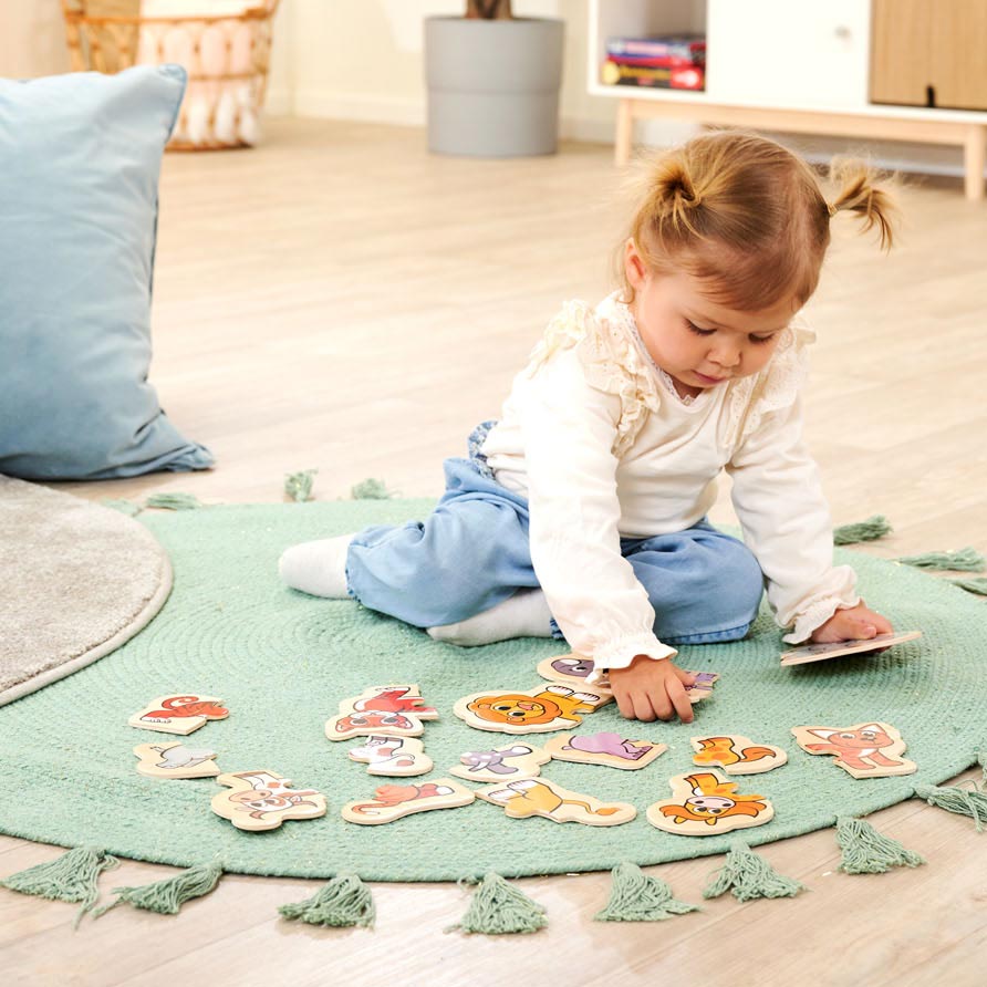 Eichhorn Houten Dierenpuzzel, 16st.