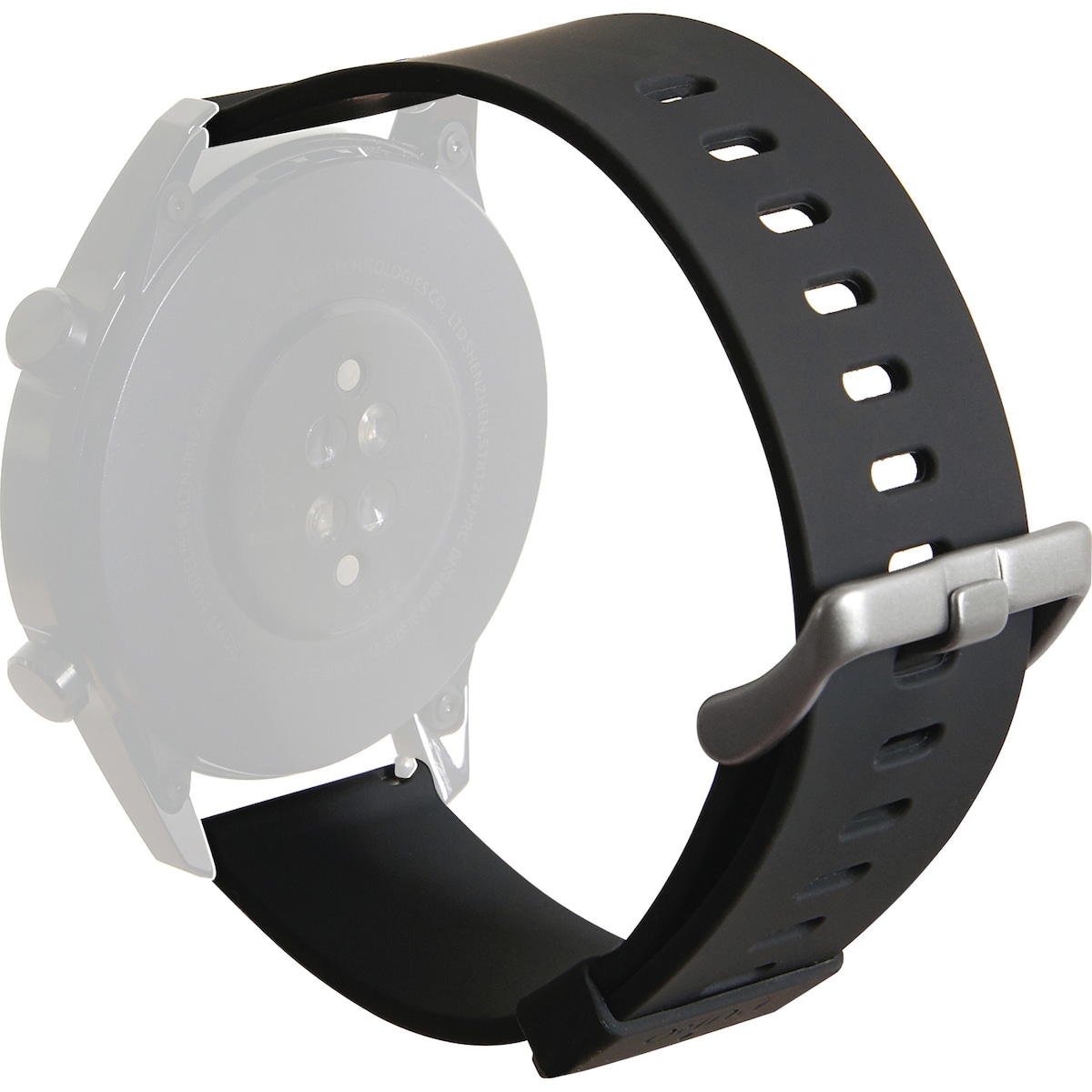 Puro Universal klokkereim i silikon 22 mm (sort)
