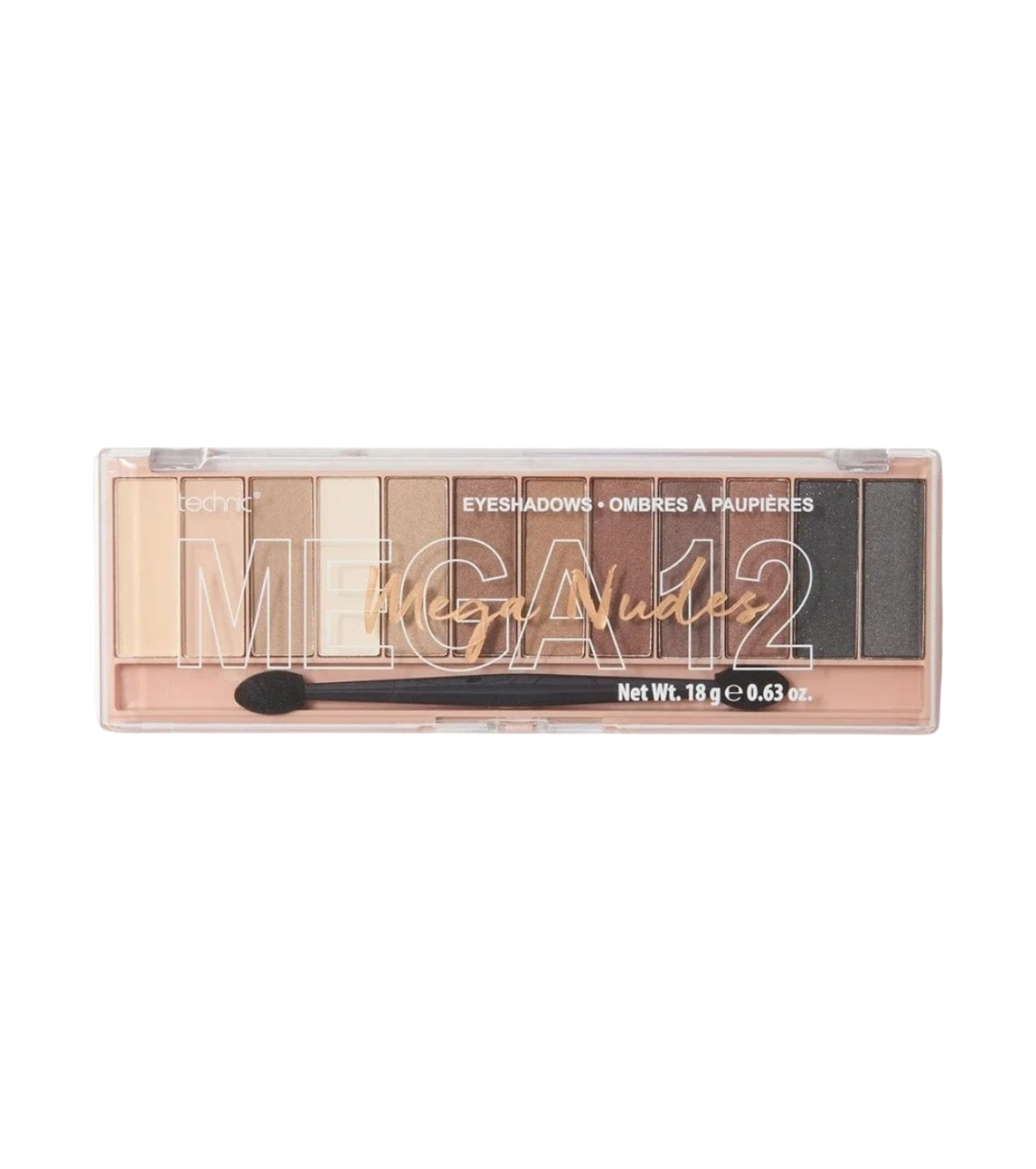Technic Cosmetics - Paleta de Sombras Mega 12 - Mega Nudes