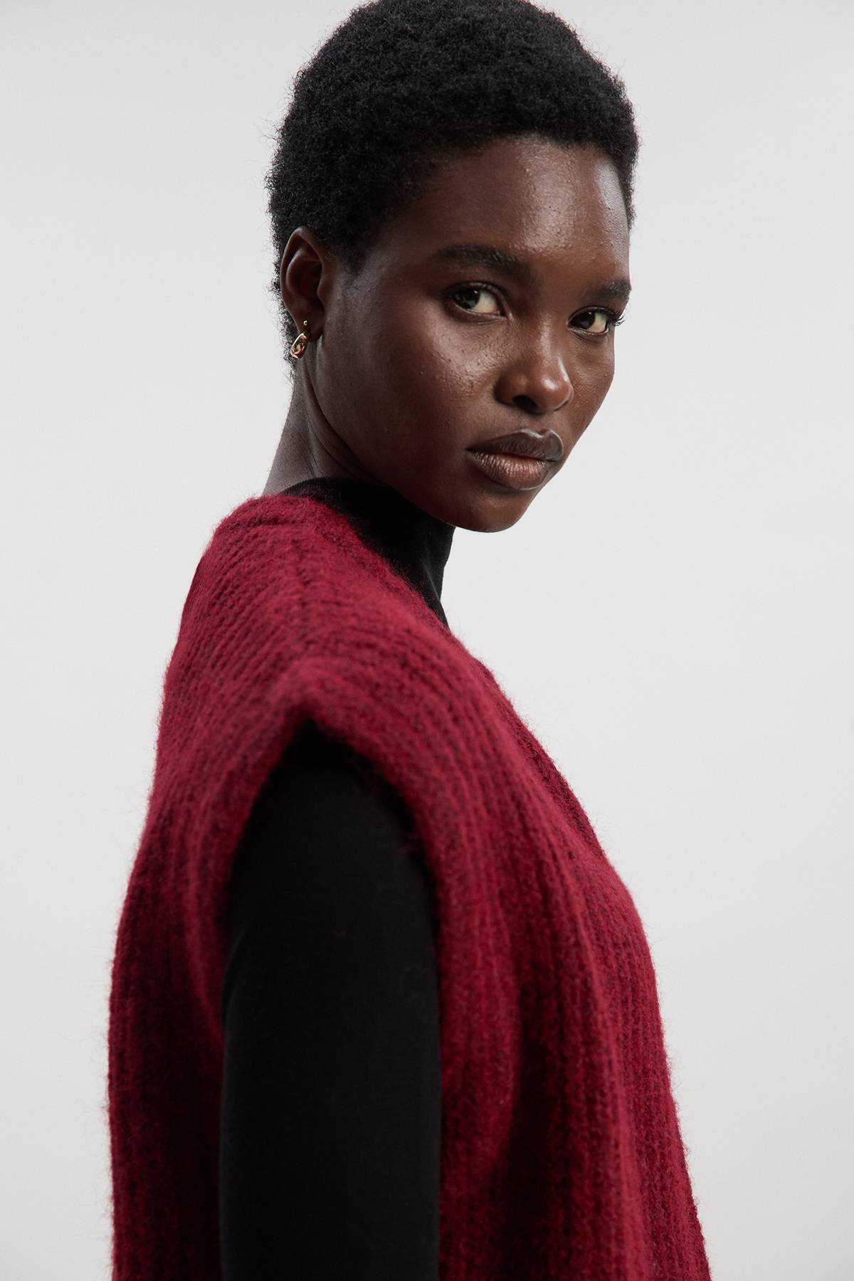KarenMillen Haut Gilet en Maille Douillette