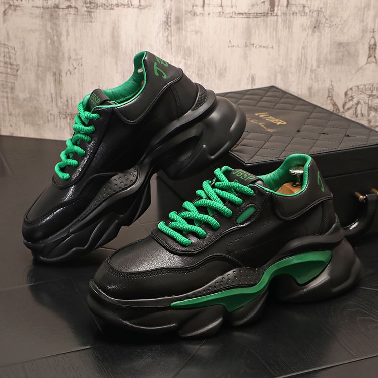 Mr Ozera - Robuuste platform sneakers met twee kleuren