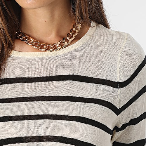 Pull Femme Nova Beige Noir