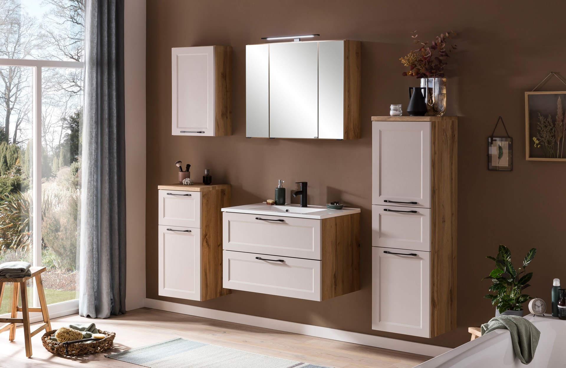 Bad-Hängeschrank LÜTTICH beige