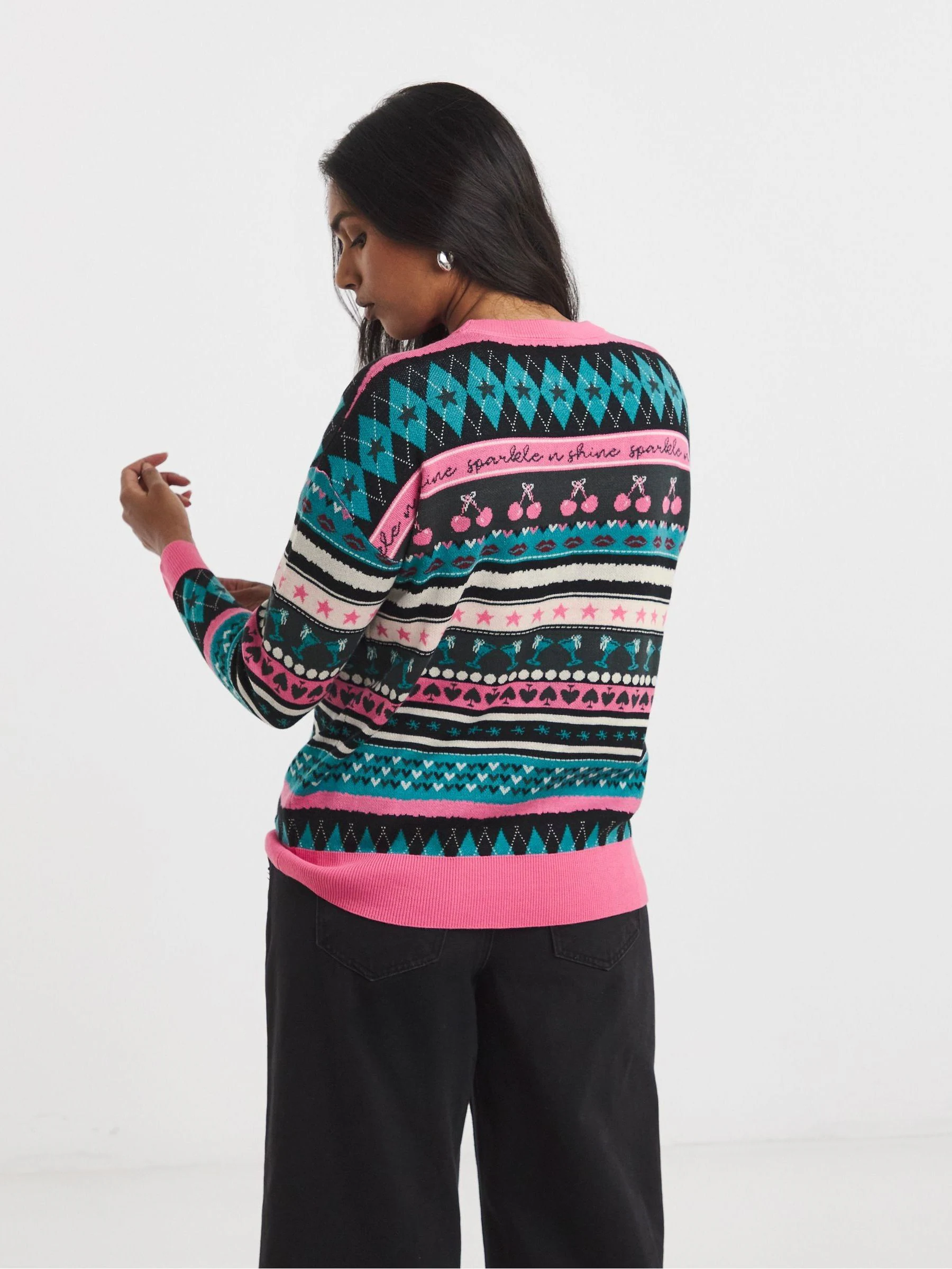 Simply Be Fairisle Knitted Jumper