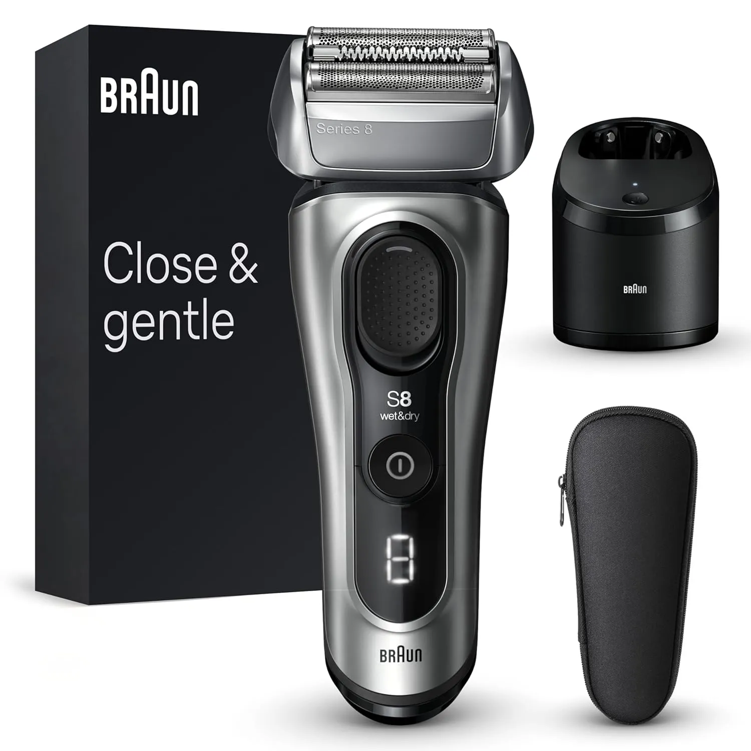 Braun Series 8 Herrenrasierer, 8567 cc, Silber