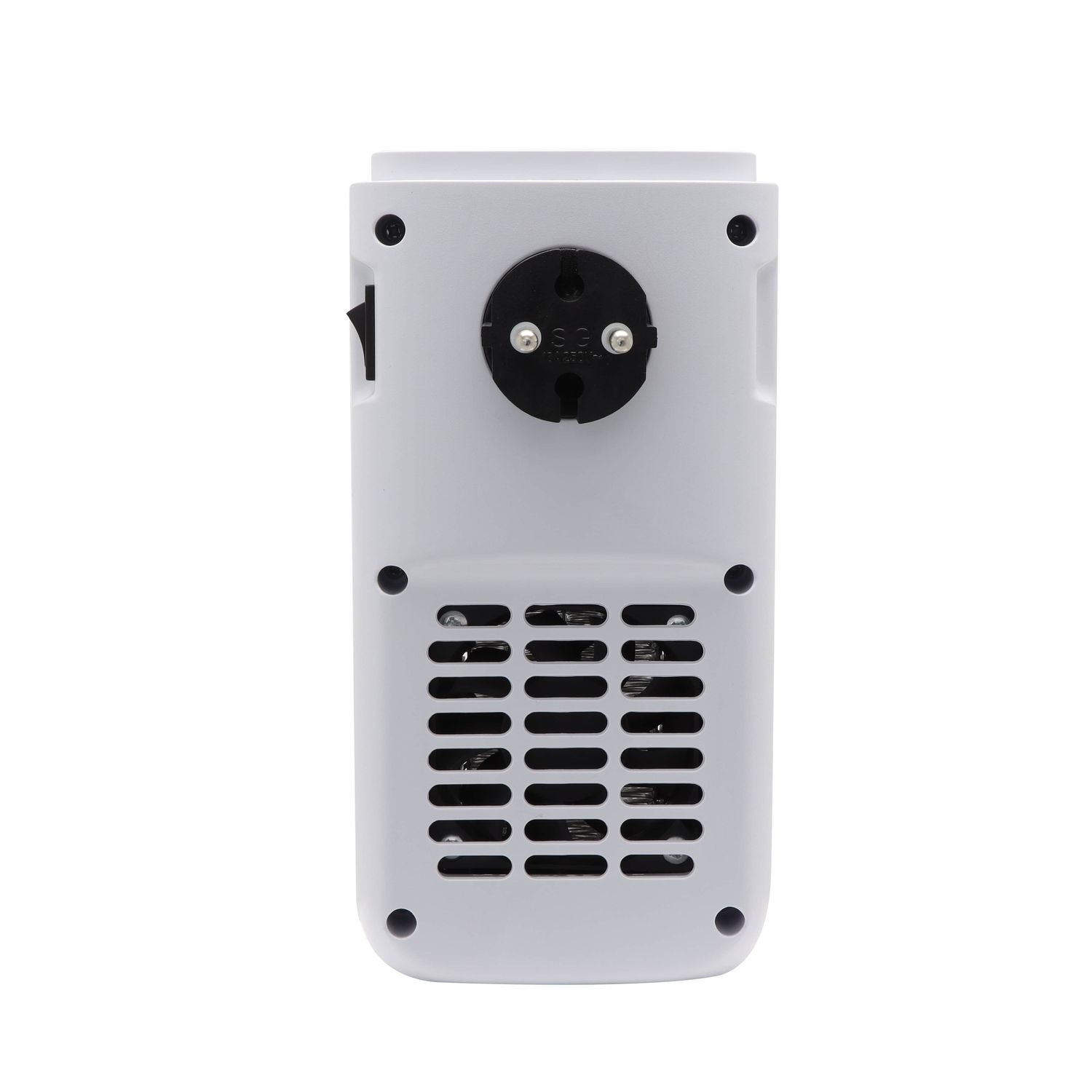 TroniTechnik® Steckdosen Heizlüfter Energiesparend Mini, Kaminfeuereffekt LCD Display Keramik Heizung mit Thermostat 400W