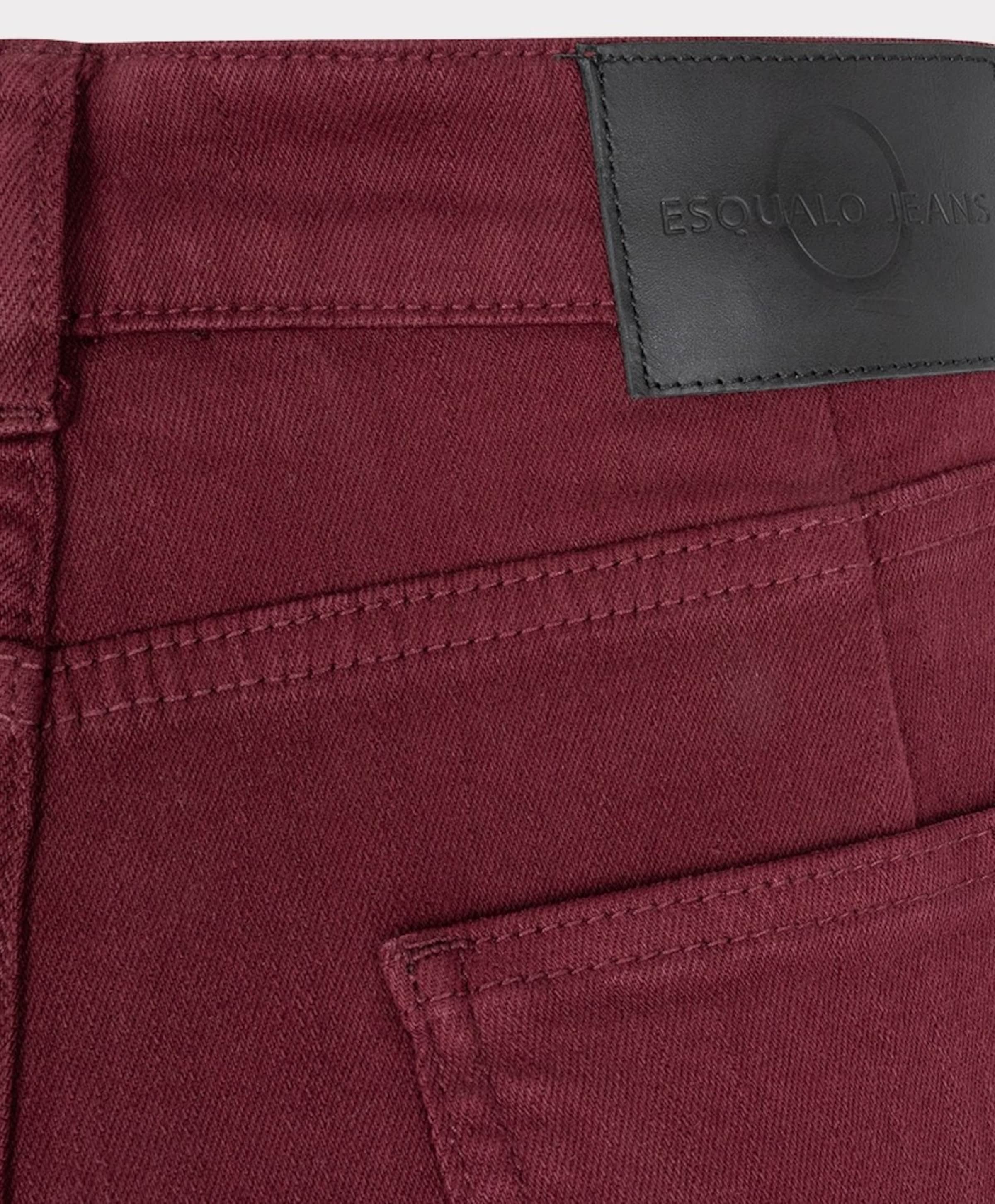 EsQualo Barrel denim dames jeans bordeaux
