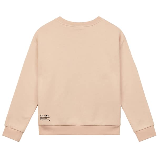 Sweatshirt PICTURE BASEMENT FLOCK CREW W ROSE CRÈME