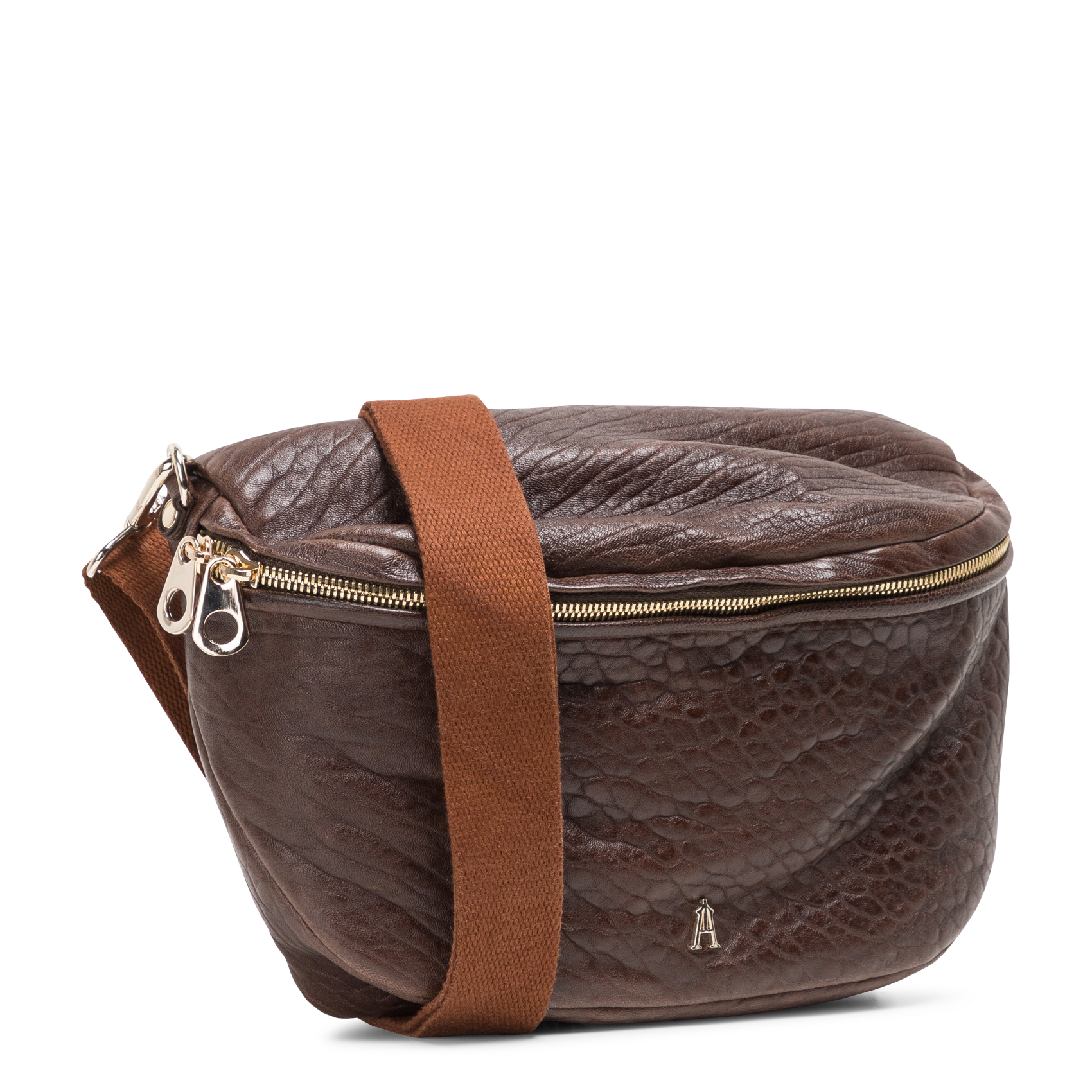 BIG BANANE - Sac banane en cuir d'agneau | Marron