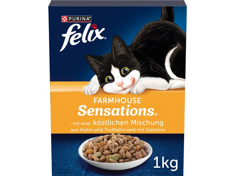 Felix Trockenfutter Sensations Geflügel, 1 kg Felix Sensations Geflügel 1 kg