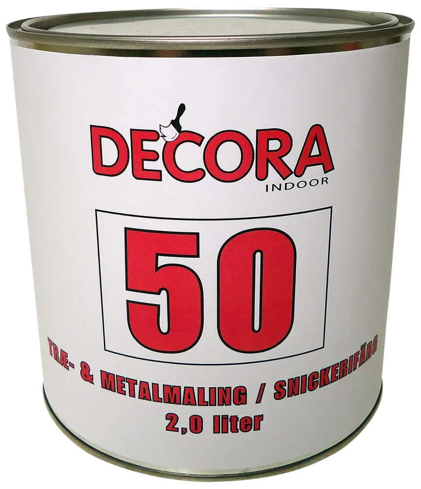 Decora Træ og metal 2 L glans 50 - hvid