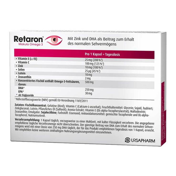 Retaron Makula Omega-3 Kapseln, 30 St