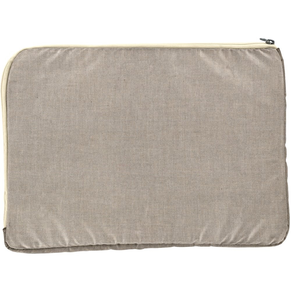 Pochette Ordinateur 15 Pouces Lin Argenté
