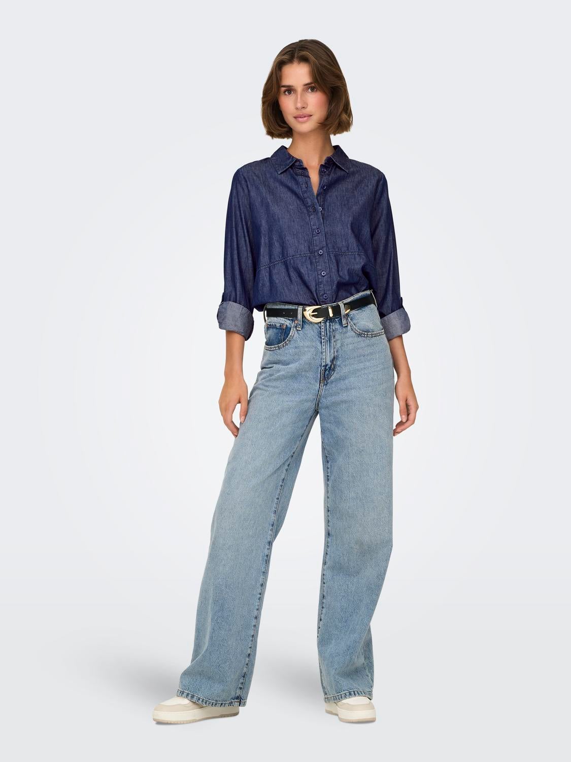 JDYNAIA Hemd Medium Blue Denim