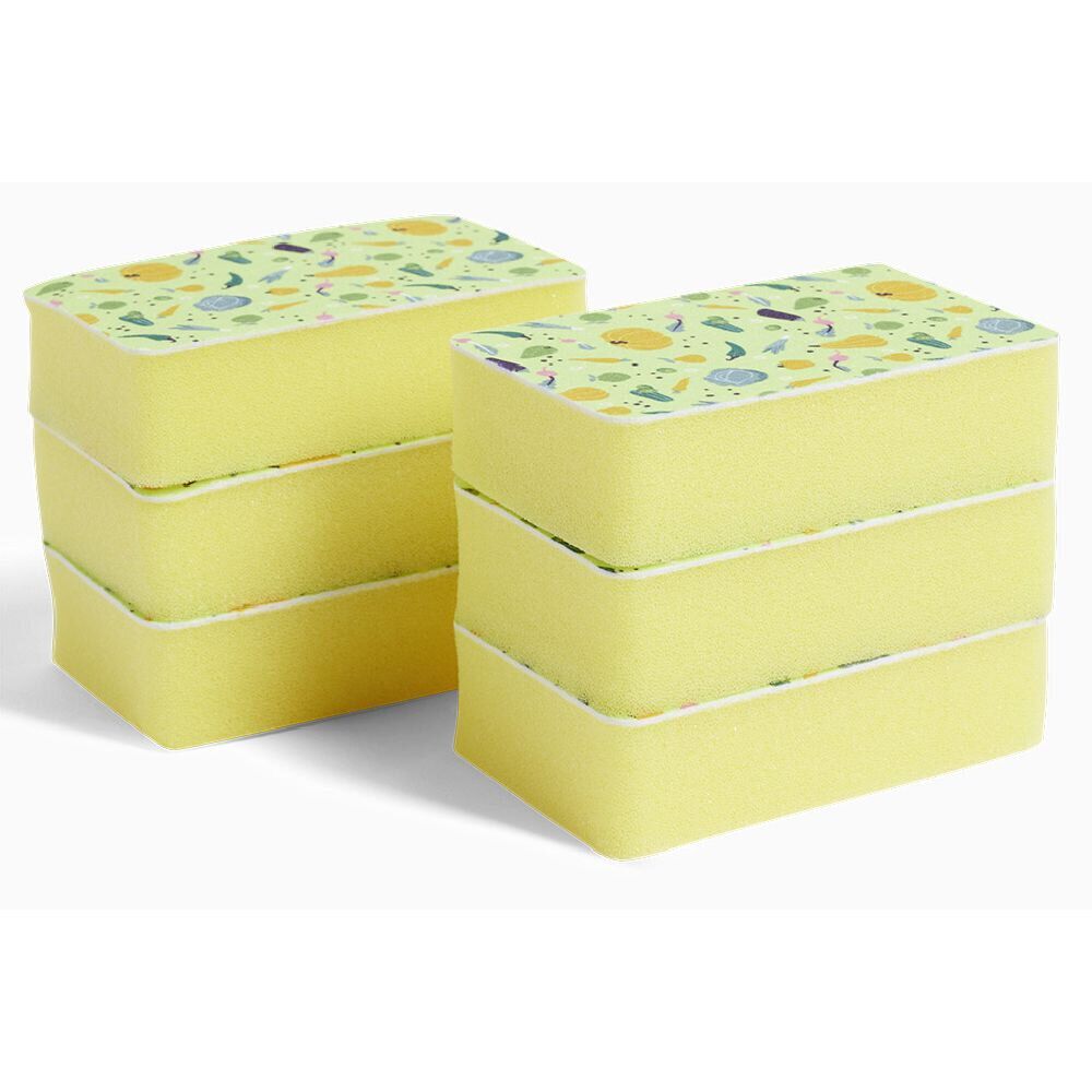 Lot de 6 éponges de bain exfoliantes