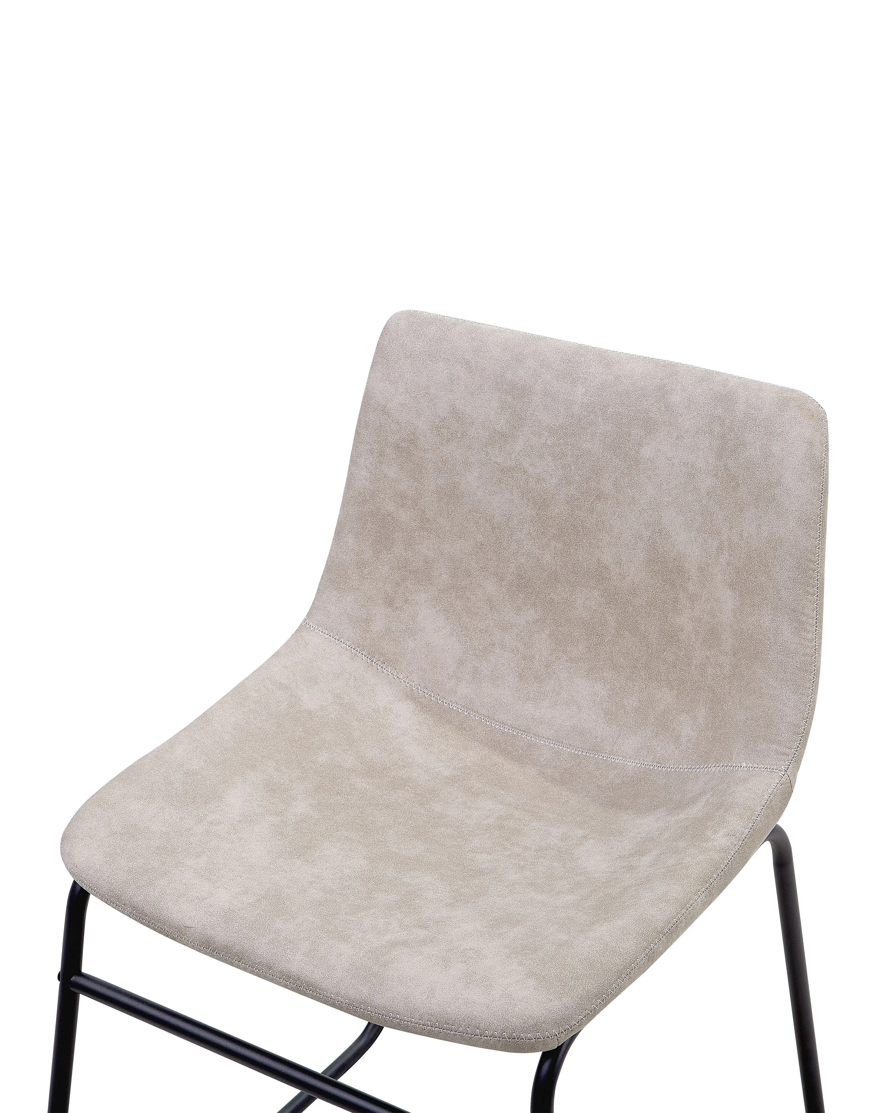 Set van 2 eetkamerstoelen BATAVIA Stof Beige