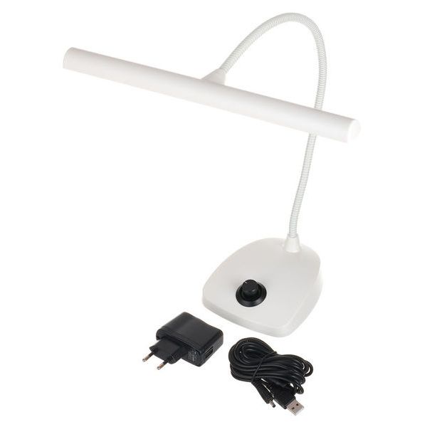 K&M 12298 LED Piano Lamp White