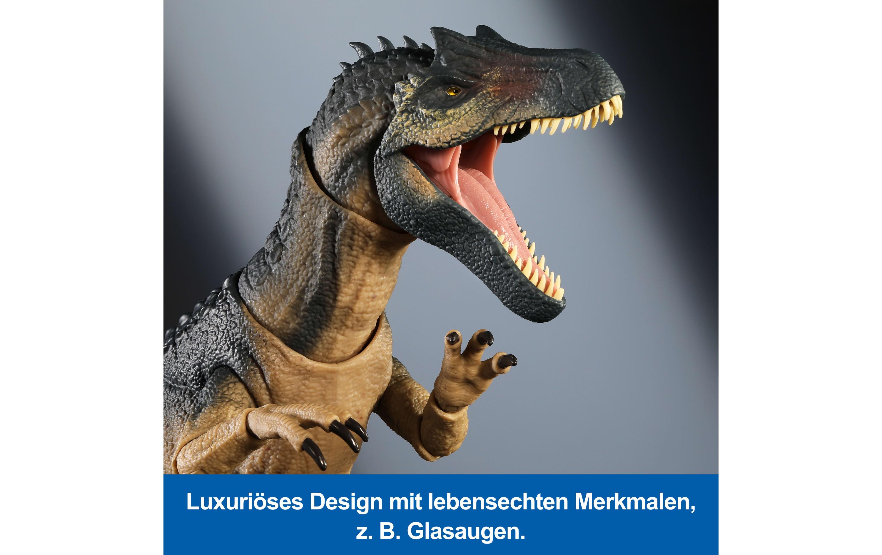 Jurassic World Hammond Collection AllosaurusDinosaurier-Actionfigur mit Glasaugen und verdrahtetem Schwanz