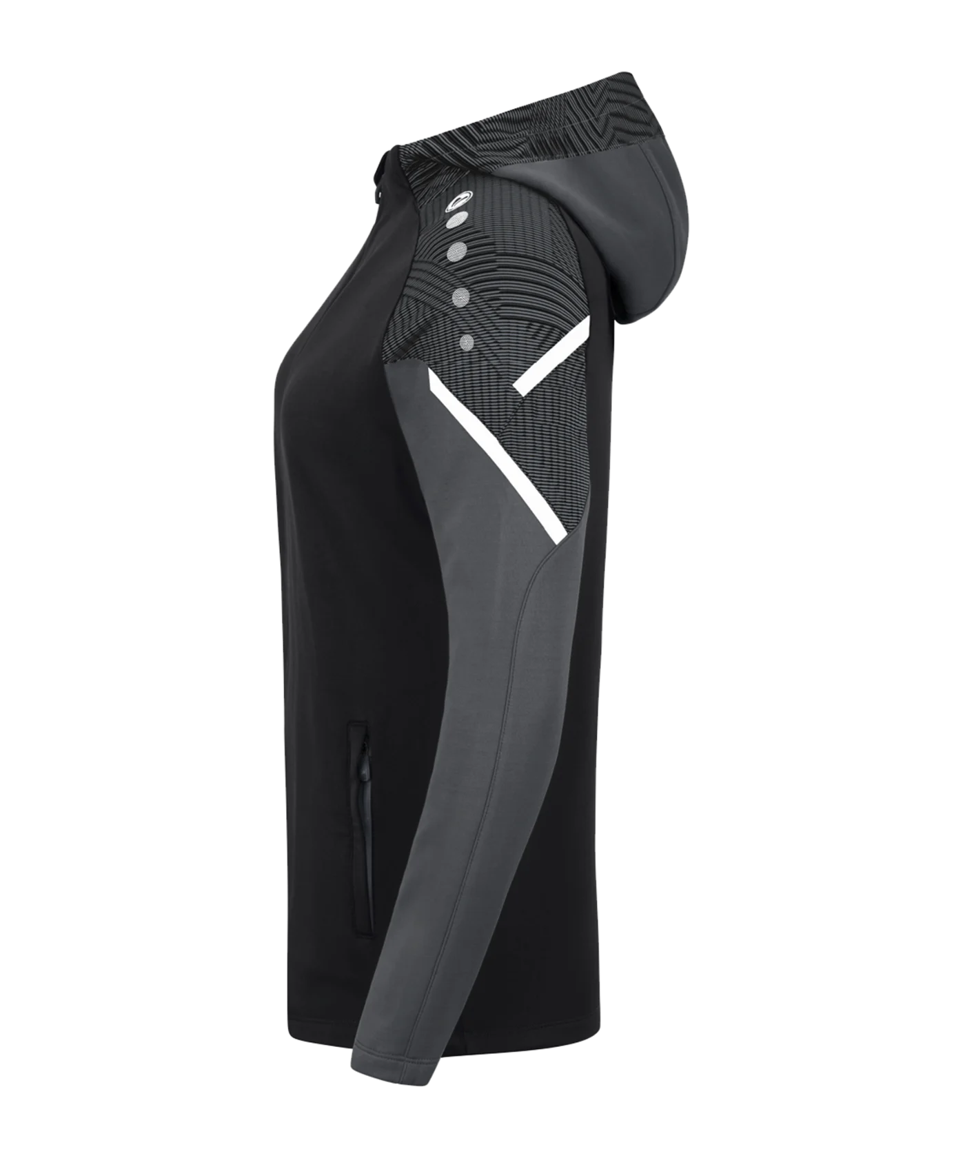 JAKO Performance Kapuzenjacke Damen Schwarz F804