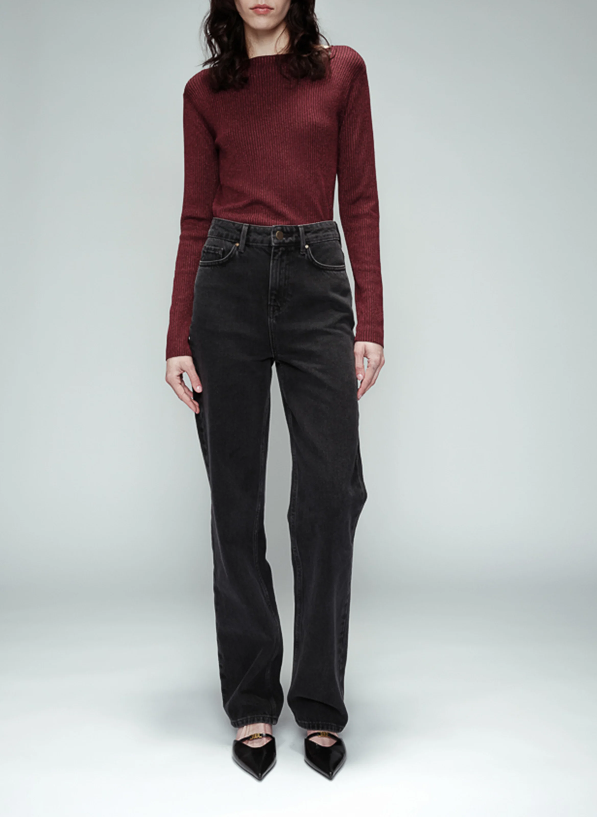 OLGA - Pull col rond| Rouge