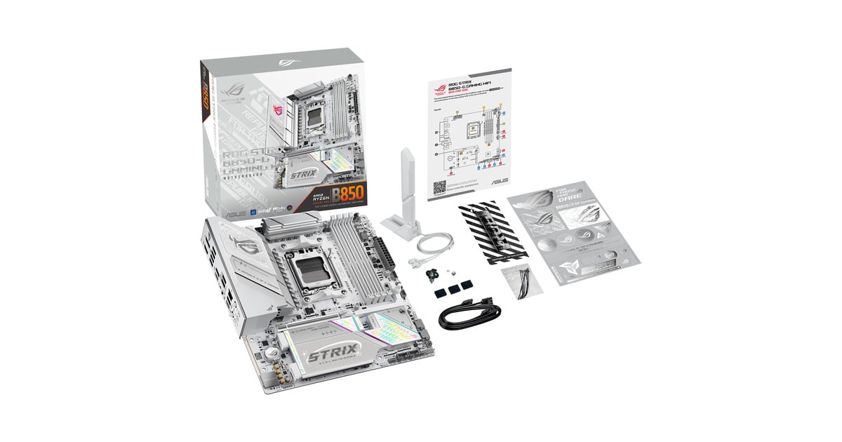 ASUSROG STRIX B850-G GAMING WIFI socket AM5 moederbord  (2.5 GbE-LAN, Wi-Fi 7, BT, Sound, µATX)